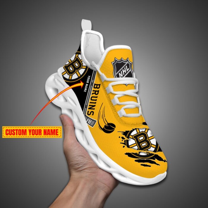 Boston Bruins Personalized NHL Max Soul Shoes Ver 2