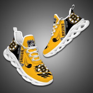 Boston Bruins Personalized NHL Max Soul Shoes Ver 2