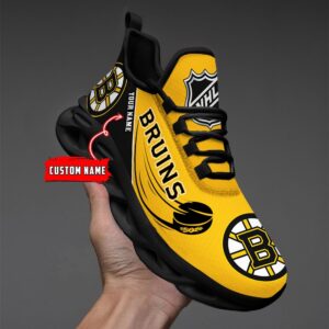 Boston Bruins Personalized NHL New Max Soul Shoes