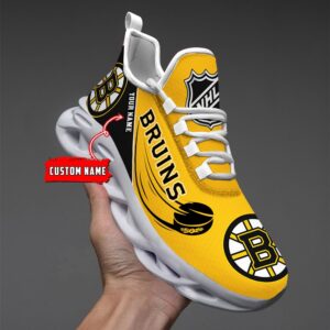 Boston Bruins Personalized NHL New Max Soul Shoes