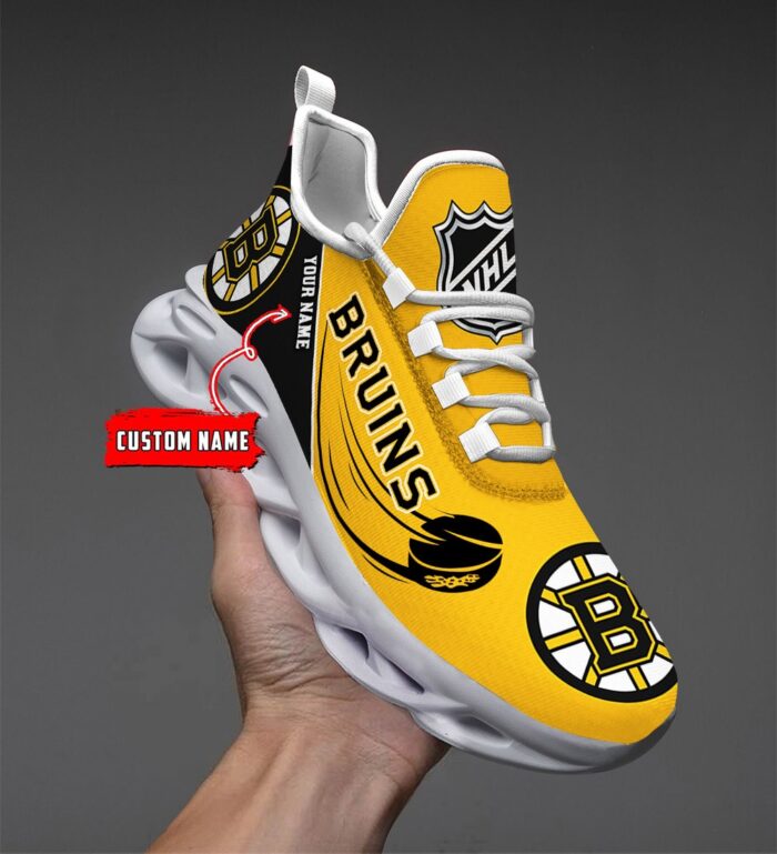 Boston Bruins Personalized NHL New Max Soul Shoes