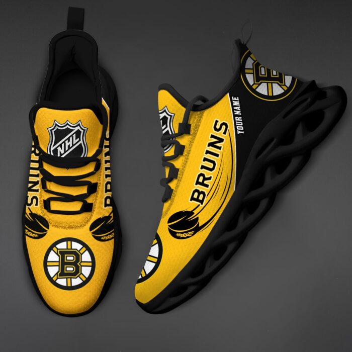 Boston Bruins Personalized NHL New Max Soul Shoes