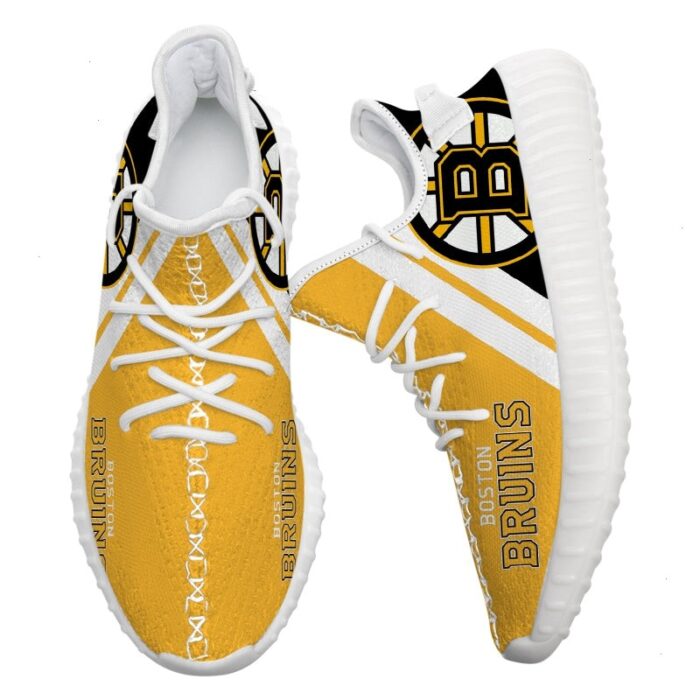 Boston Bruins Sneakers Big Logo Yeezy Shoes