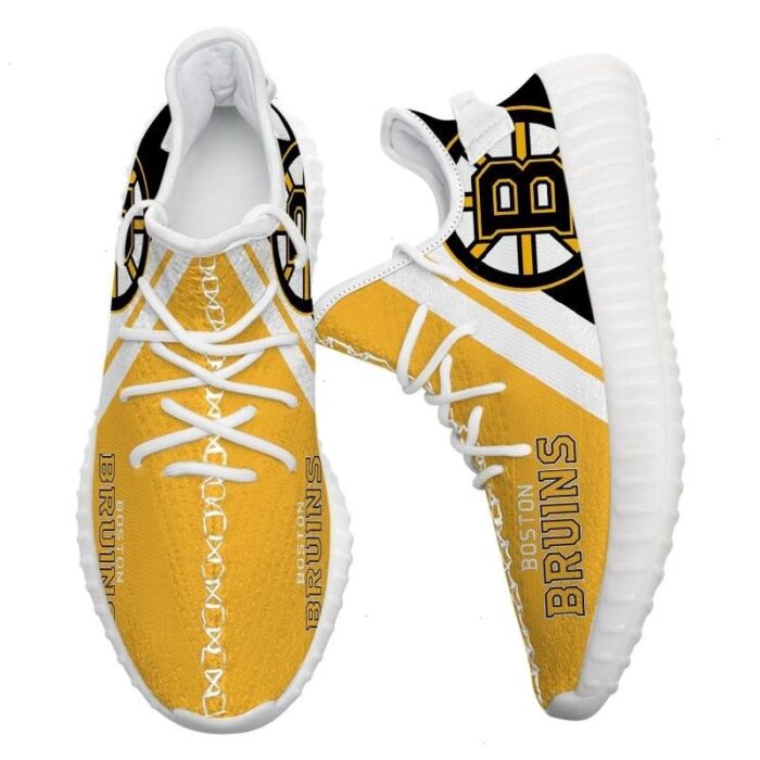 Boston Bruins Sneakers Big Logo Yeezy Shoes Art 1953