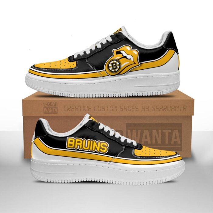 Boston Bruins Sneakers Custom Force Shoes Sexy Lips For Fans