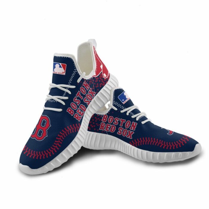 Boston Red Sox Unisex Sneakers New Sneakers Custom Shoes Baseball Yeezy Boost