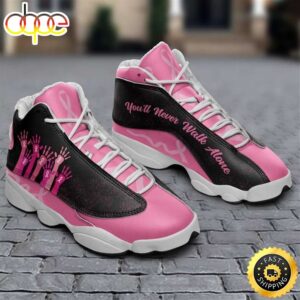 Breast Cancer Awareness - Cancer Fight Pink Ribbon - Cancer Warrior Fighter Air Air Jordan 13 Shoes Gift