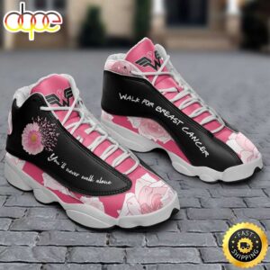 Breast Cancer Awareness Daisy Flower Pink Ribbon Air Air Jordan 13 Shoes