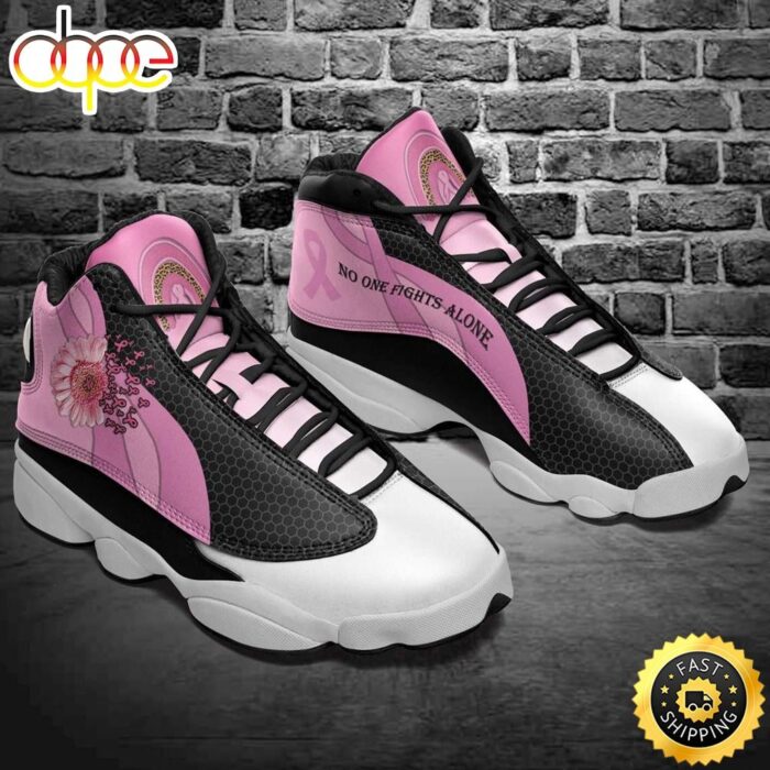 Breast Cancer Awareness Daisy Flower Pink Ribbon Rainbow Air Air Jordan 13 Shoes