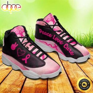 Breast Cancer Awareness Pink Ribbon Cancer Warrior Cancer Fighter Gift Air Air Jordan 13 Shoes