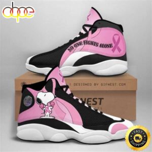 Breast Cancer Awareness Snoopy No One Fight Alone Air Air Jordan 13 Shoes