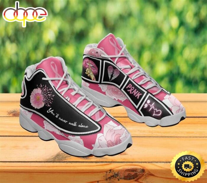 Breast Cancer Awareness Warrior Shoes Cancer Fighter Air Air Jordan 13 Shoes