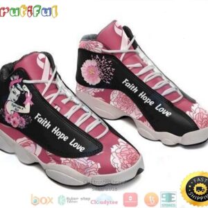 Breast cancer fight like a girl XIII Air Jordan 13 Sneaker Shoes