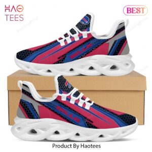 Buffalo Bills Geometric Hexagon Design Max Soul Shoes