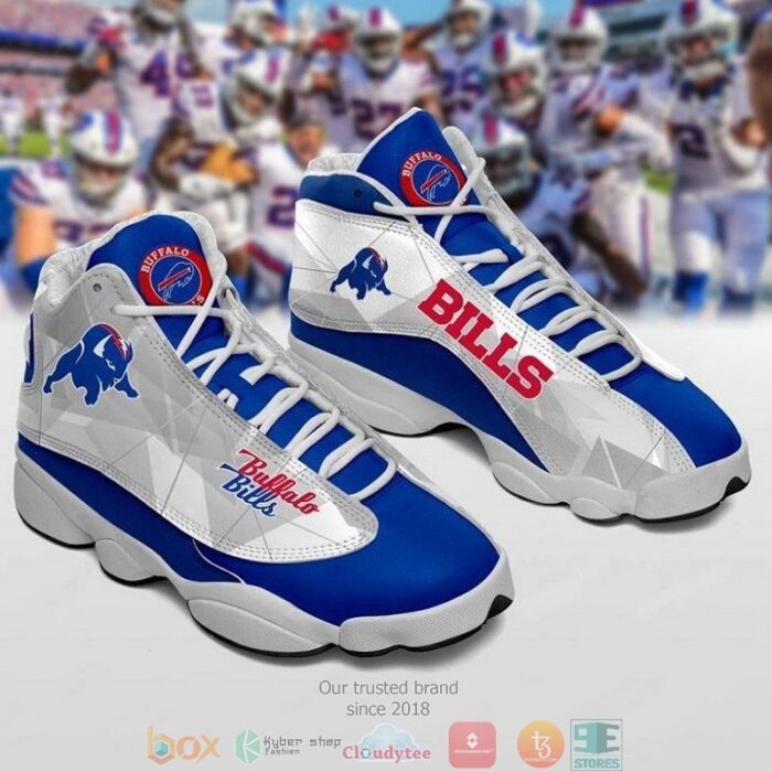 Buffalo Bills Nfl Big Logo Football Team 11 Air Jordan 13 Sneaker Shoes