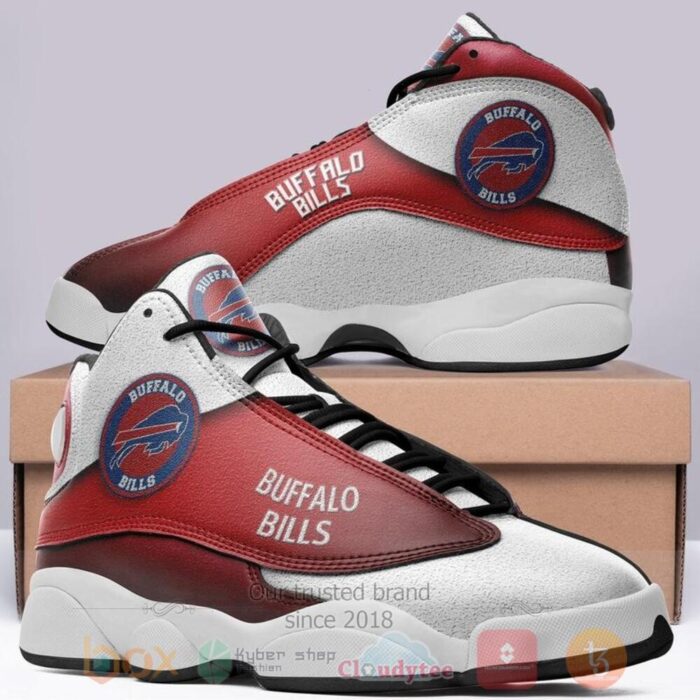 Buffalo Bills Nfl White Red Air Jordan 13 Shoes