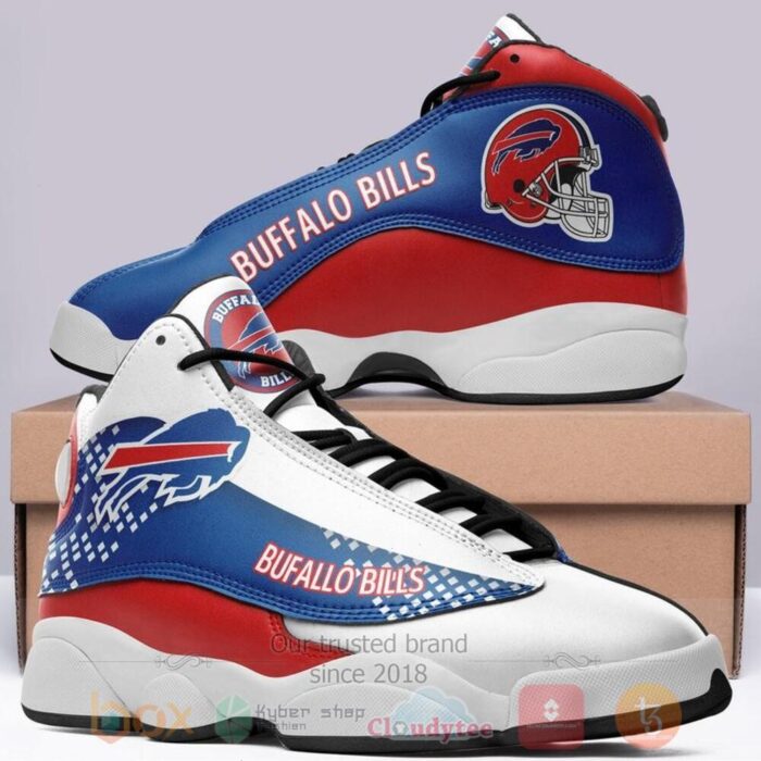 Buffalo Bills Nfl White Red Blue Air Jordan 13 Shoes