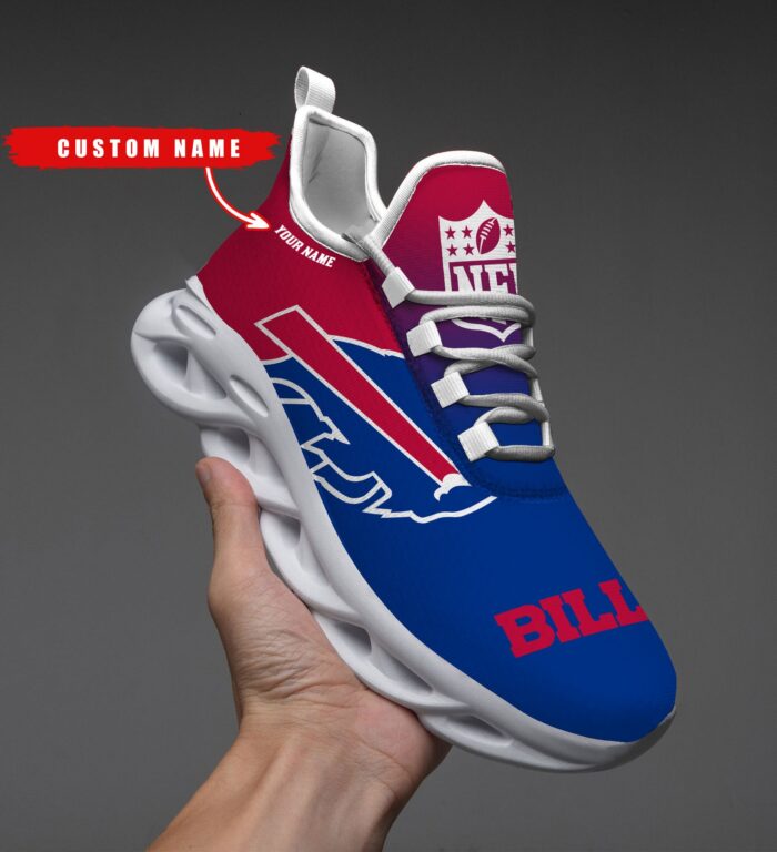 Buffalo Bills Personalized Custom Name Max Soul Shoes