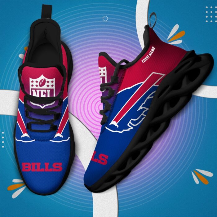 Buffalo Bills Personalized Custom Name Max Soul Shoes