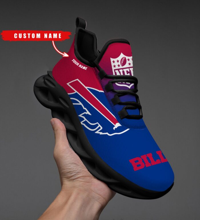 Buffalo Bills Personalized Custom Name Max Soul Shoes