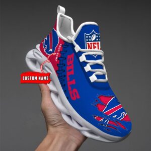 Buffalo Bills Personalized NFL Max Soul Shoes