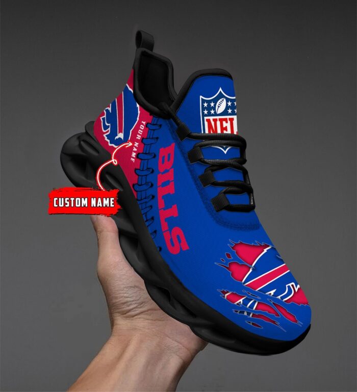 Buffalo Bills Personalized NFL Max Soul Shoes