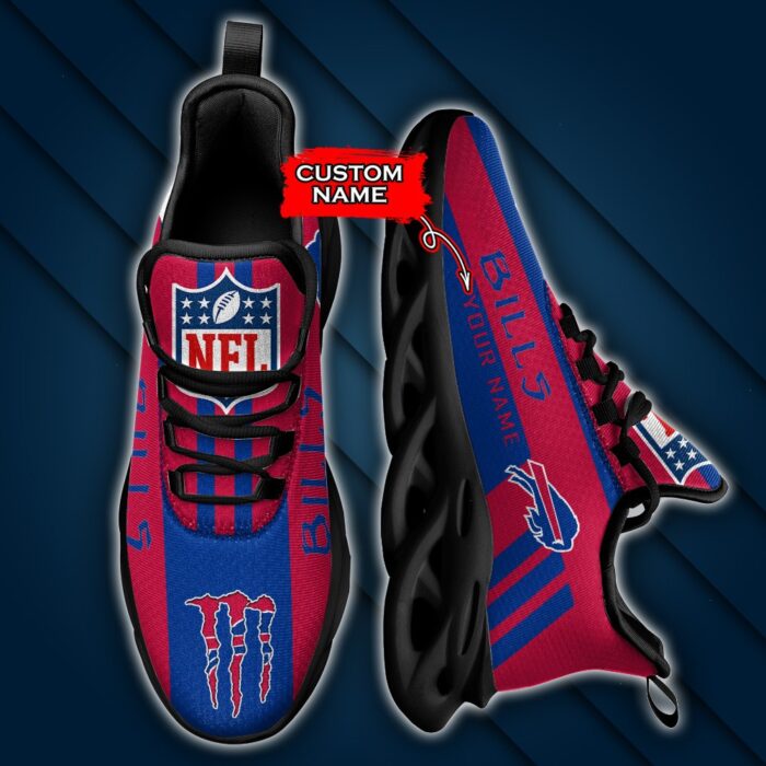 Buffalo Bills Personalized NFL Max Soul Sneaker