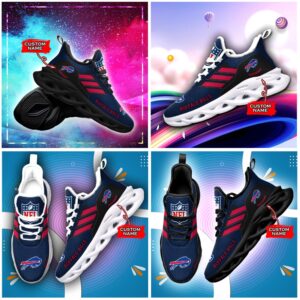 Buffalo Bills Personalized NFL Max Soul Sneaker for Fans