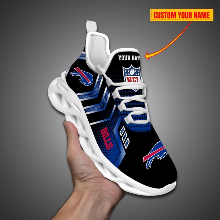 Buffalo Bills Personalized NFL Metal Style Design Max Soul Shoes