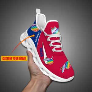 Buffalo Bills Personalized Pride Month Luxury NFL Max Soul Shoes Ver 2