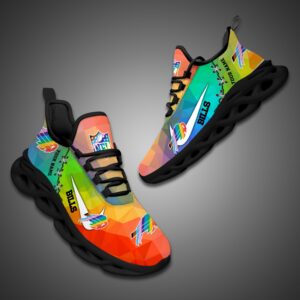 Buffalo Bills Personalized Pride Month Luxury NFL Max Soul Shoes v1