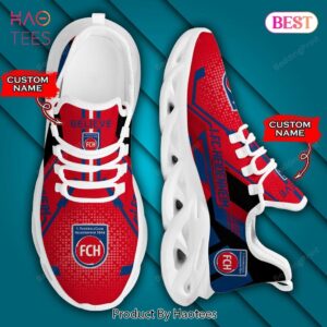 Bundesliga 1. FC Heidenheim 1846 Personalized Custom Name Red Color Max Soul Shoes