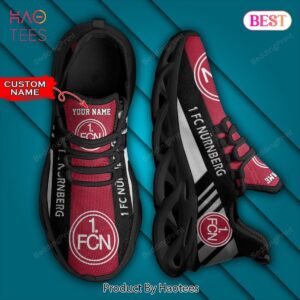 Bundesliga 1. FC Nuremberg Personalized Custom Name Black Mix Red Max Soul Shoes