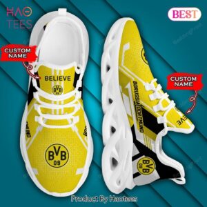 Bundesliga Borussia Dortmund Personalized Gold Color Max Soul Shoes