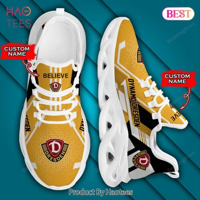 Bundesliga Dynamo Dresden Personalized Gold Mix White Max Soul Shoes