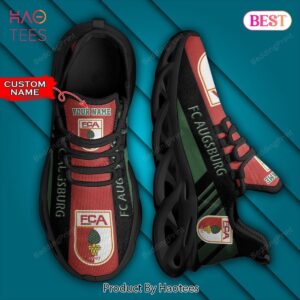 Bundesliga FC Augsburg Personalized Black Red Max Soul Shoes