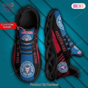 Bundesliga Holstein Kiel Personalized Black Blue Red Custom Name Max Soul Shoes