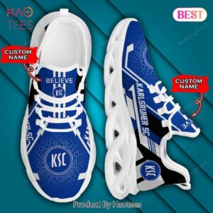 Bundesliga Karlsruher SC Personalized Blue Mix White Custom Name Max Soul Shoes