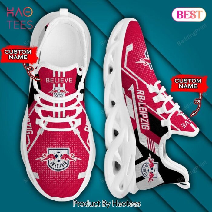 Bundesliga RB Leipzig Personalized Red Mix Color Custom Name Max Soul Shoes