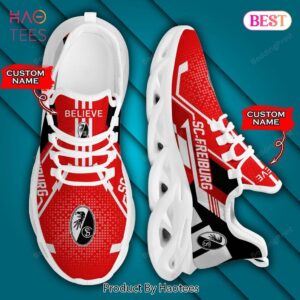 Bundesliga SC Freiburg Personalized Red Mix Color Custom Name Max Soul Shoes