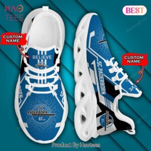 Bundesliga SC Paderborn Personalized Blue Mix Black White Max Soul Shoes