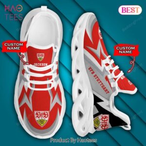 Bundesliga VfB Stuttgart Personalized Red Mix Grey Max Soul Shoes