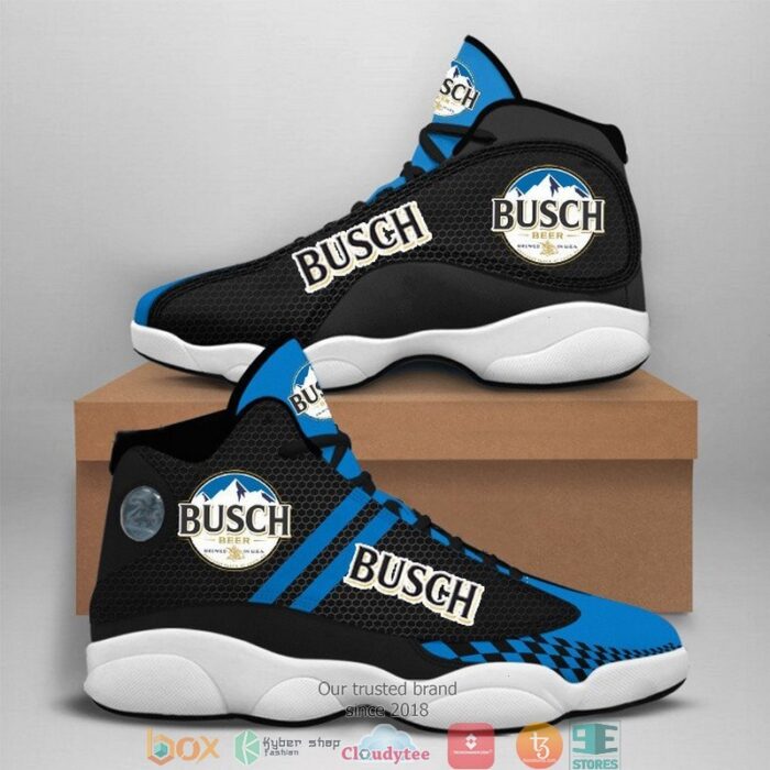 Busch Light Beer Black Air Jordan 13 Sneaker Shoes