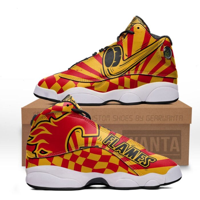 Calgary Flames Jd 13 Sneakers Sport Custom Shoes