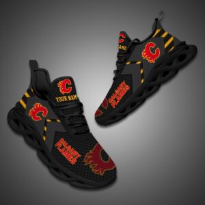 Calgary Flames Personalized NHL Luxury Max Soul Shoes