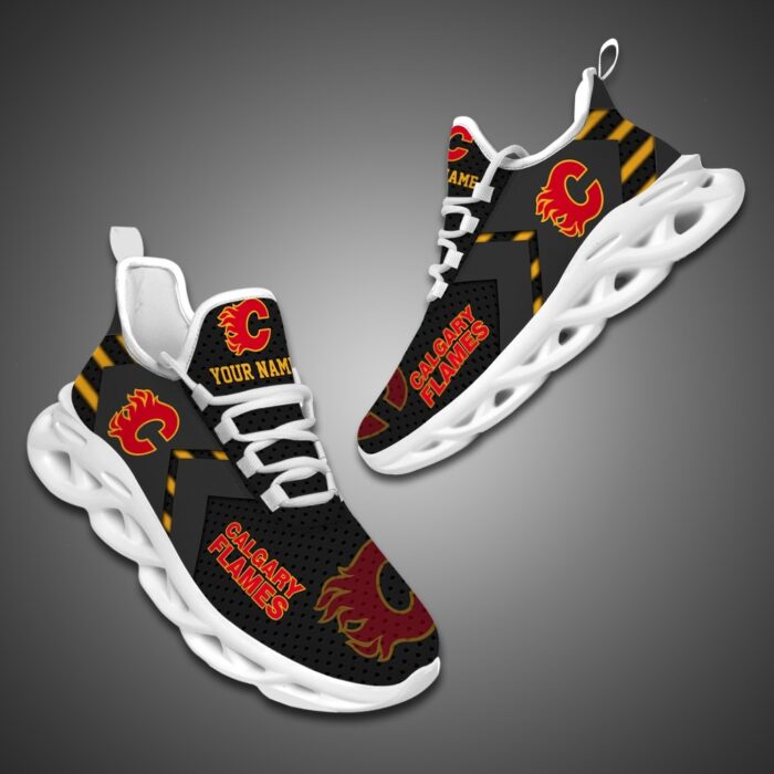 Calgary Flames Personalized NHL Luxury Max Soul Shoes