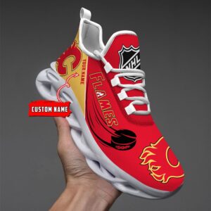 Calgary Flames Personalized NHL New Max Soul Shoes