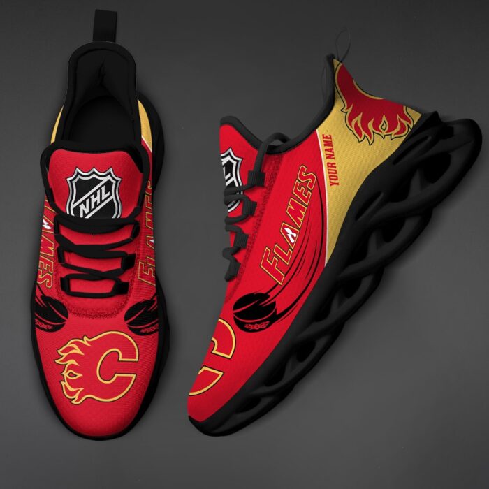 Calgary Flames Personalized NHL New Max Soul Shoes