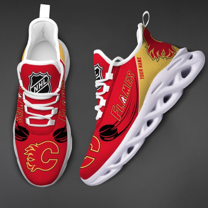 Calgary Flames Personalized NHL New Max Soul Shoes