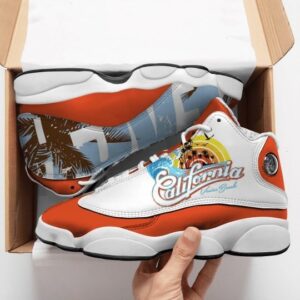 California Love Vintage All Over Printed Air Jordan 13 Sneakers